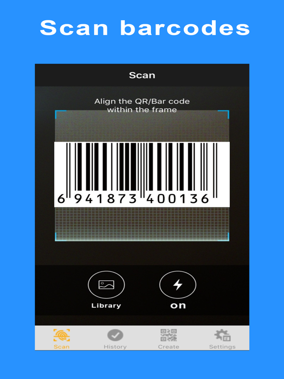 Screenshot #5 pour QR Scanner & Generator -Simple,Easy to use!