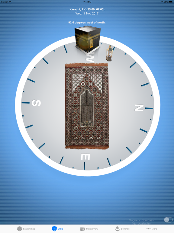 Salah Clock, Prayer & Qibla iPad screenshot 4 - Reference app