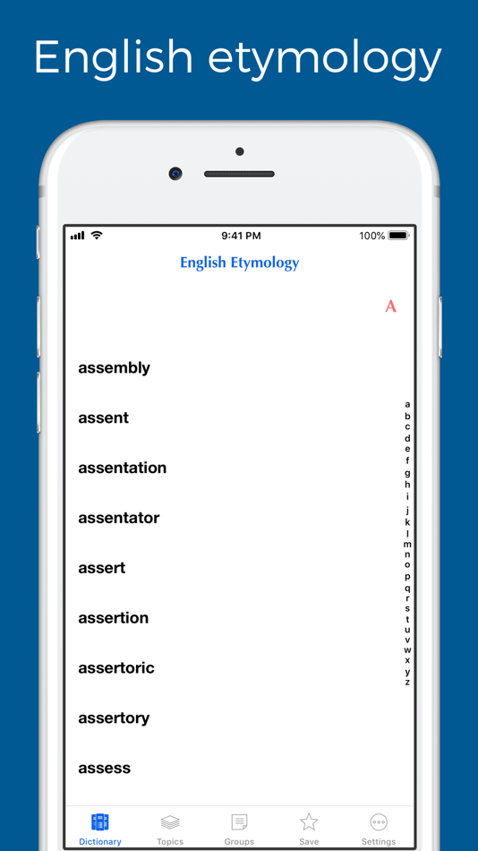 English etymology and origins - 1.0 - (iOS)