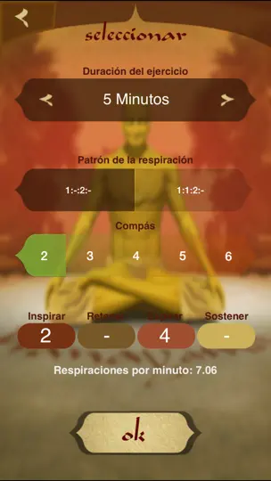 Captura de pantalla de Salud A Través De La Respiración - Pranayama en iPhone 3