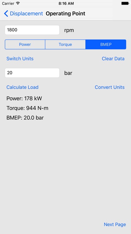 Engine Performance Calculator screenshot-0