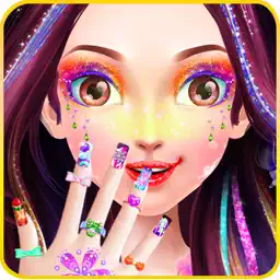 Rainbow Unicorn Fashion Salon app icon