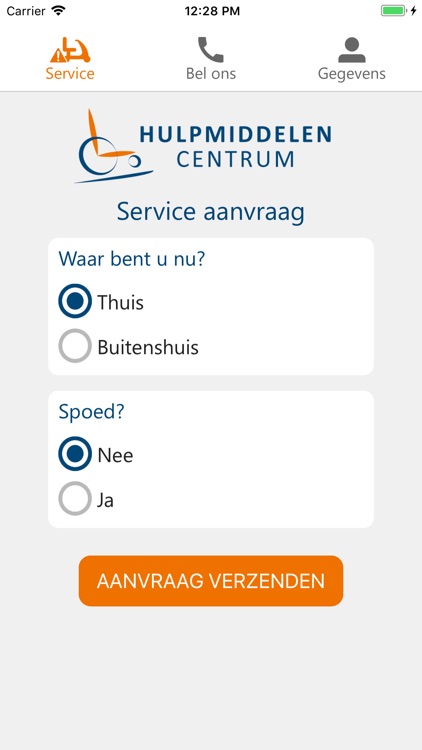 Hulpmiddelencentrum ServiceApp