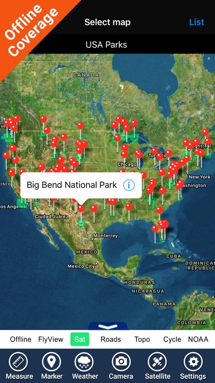 USA Parks & Forests GPS Maps