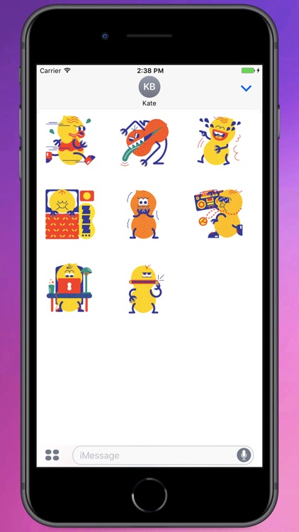 Crazy Mr.Nut Stickers