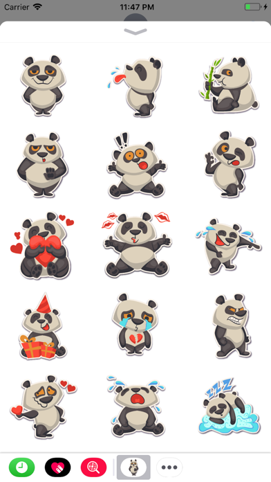 Screenshot #2 pour Panda - Stickers for iMessage.