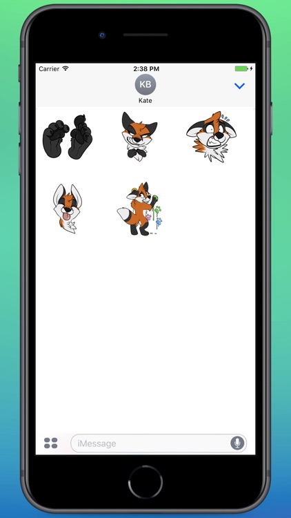 Sleepy Fox Stickers