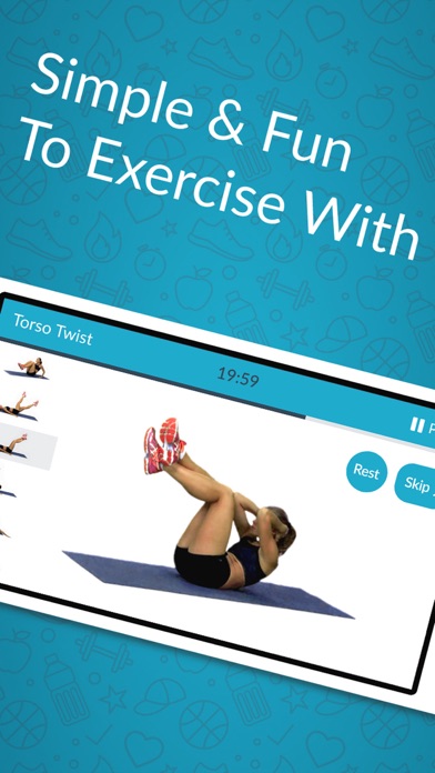 Screenshot #2 pour Abdominaux Fitness Exercice