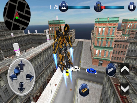 Future Flying City Robot iPad screenshot