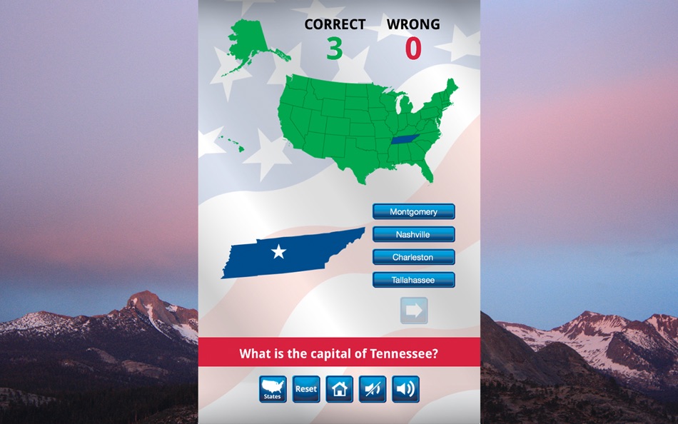 #3. US States and Capitals Quiz (macOS) Podle: Mike Hempfling