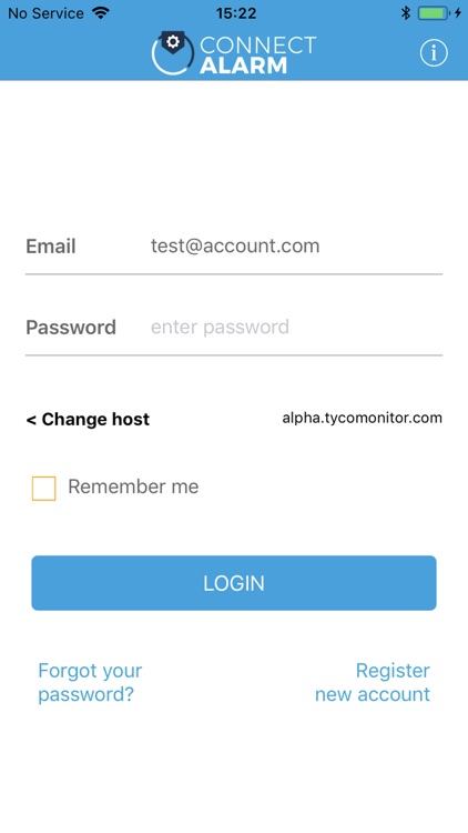 ConnectAlarm Activation