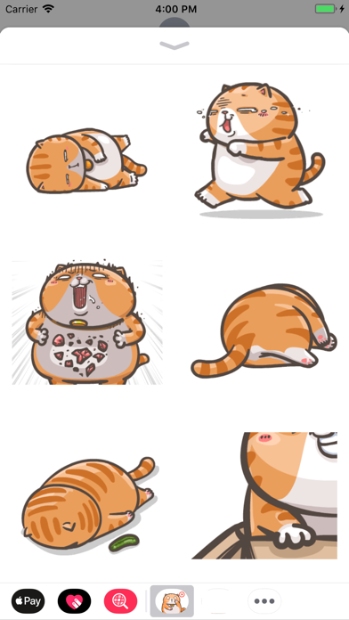 Screenshot #3 pour Chubby Cat Stickers Animated