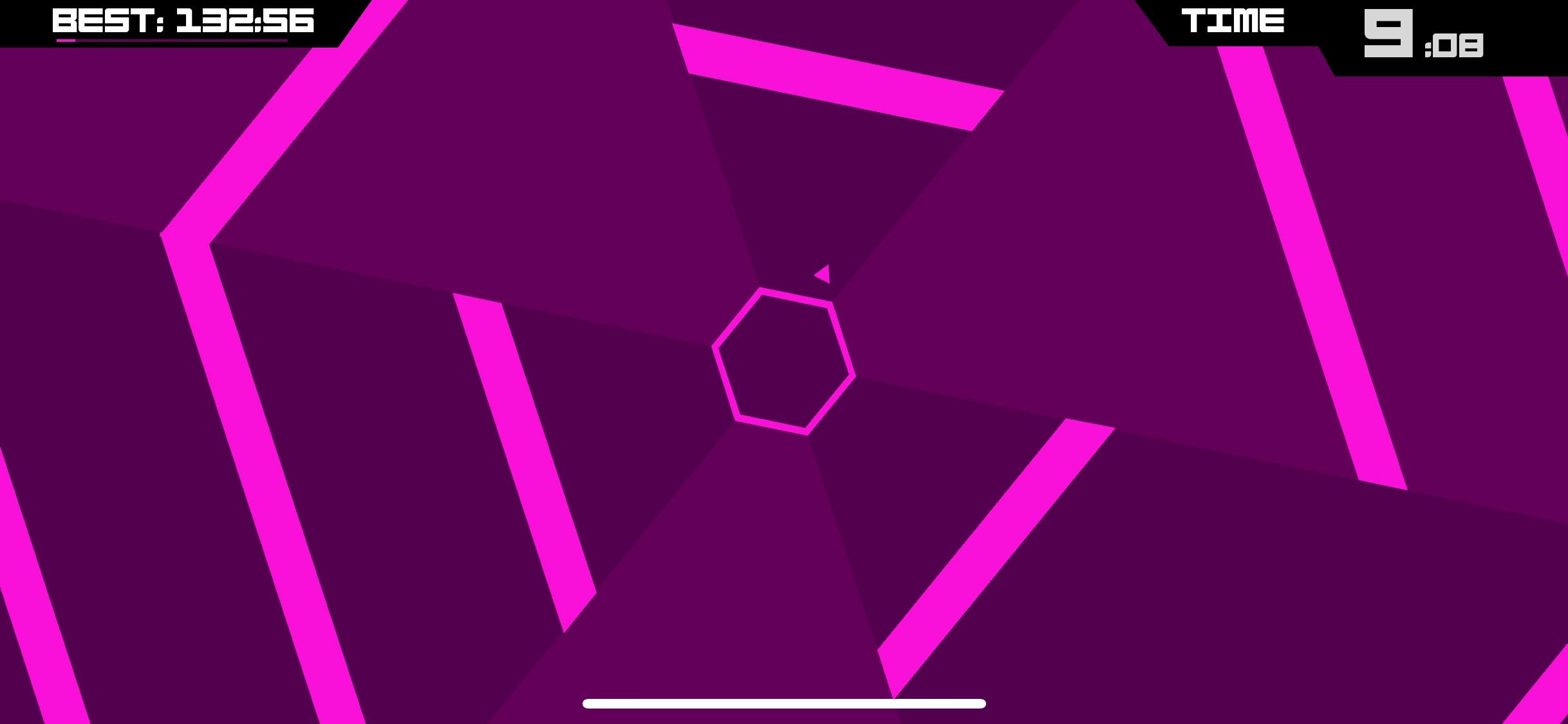 Screenshot do app Super Hexagon