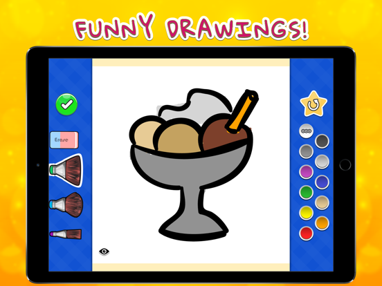 Coloring Your Yummies iPad screenshot 1 - Entertainment app