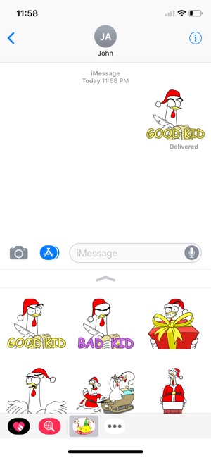 Chicken Bro Merry Xmas Sticker(圖1)-速報App