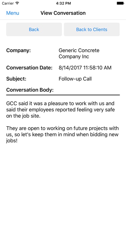 Branscome Client Organizer