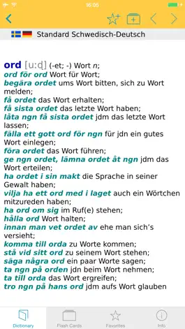 Game screenshot German - Swedish Dictionary mod apk