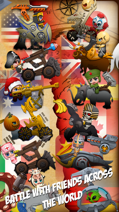 Eenies at War: Worms style online mmo battle with angry birds feel screenshot 4