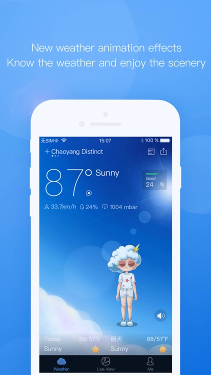 Moji Weather - Accurate Weather Forecast screenshot-0