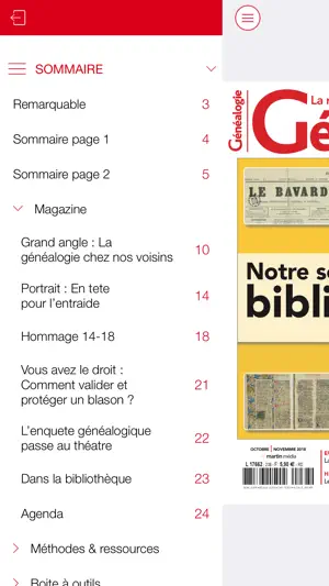 Revue Française de Généalogie screenshot 3
