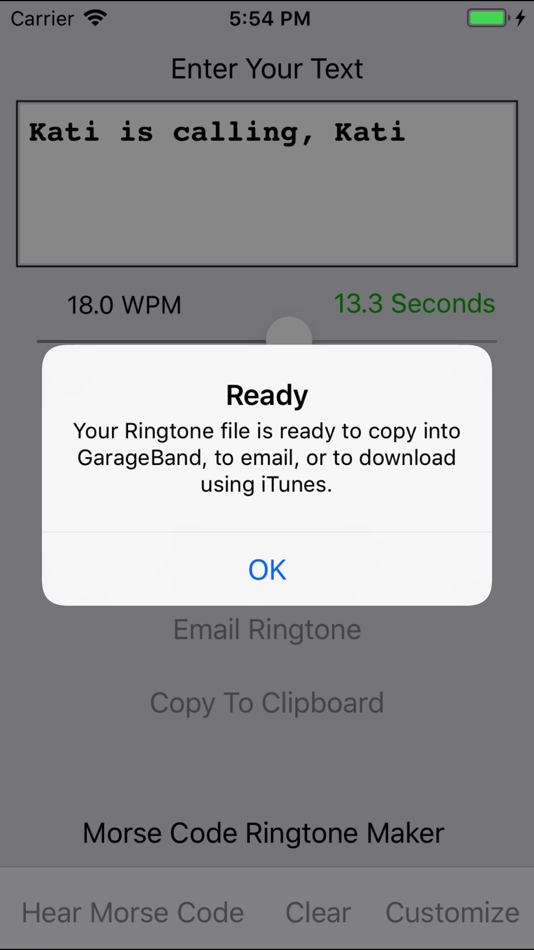 #2. Morse Code Ringtone (iOS) Podle: HotPaw Productions