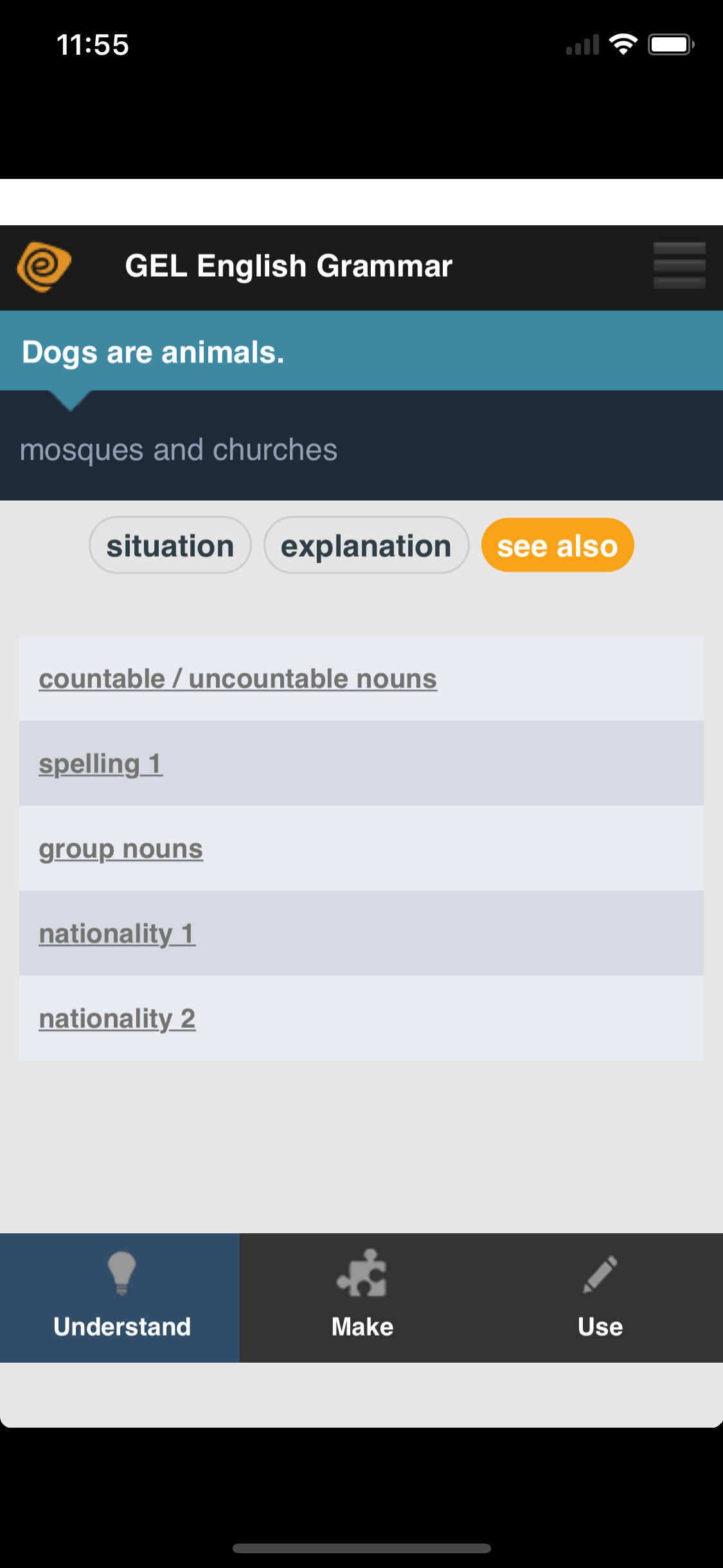 GEL English Grammar screenshot 4