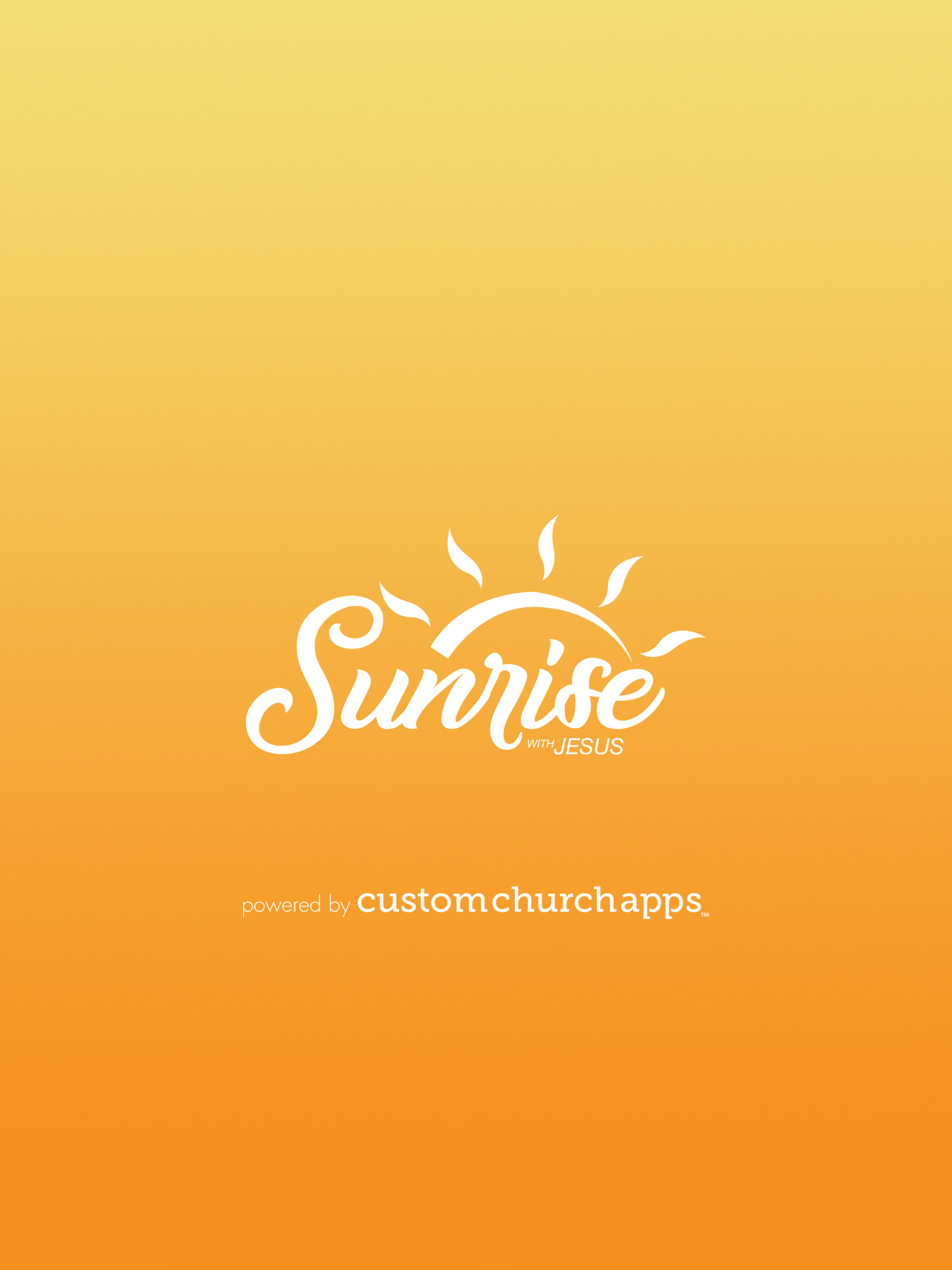 Sunrise with Jesus