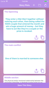 Romance Story Plot Generator screenshot