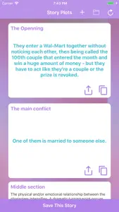 Romance Story Plot Generator screenshot #2 for iPhone