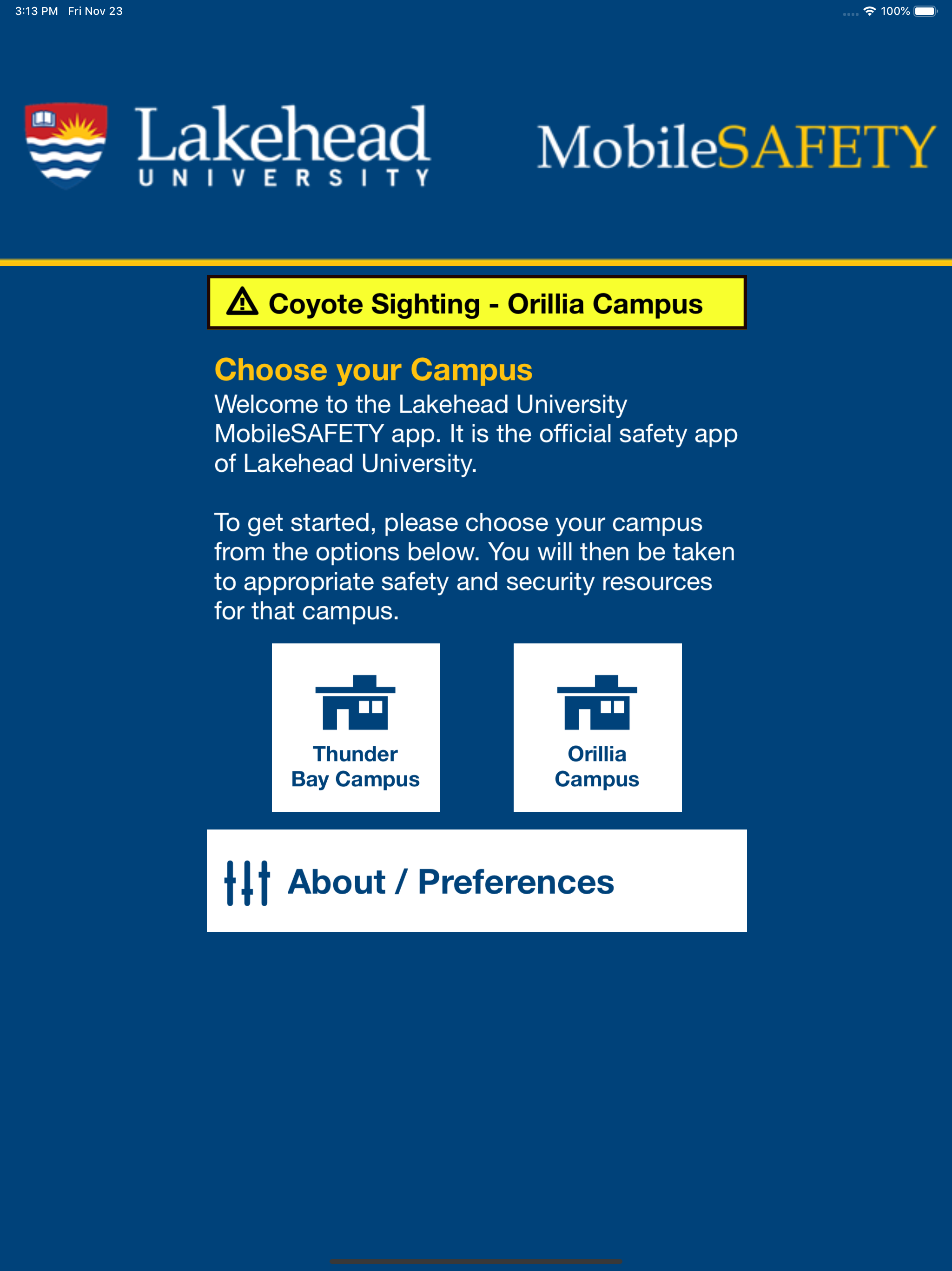 Mobile Safety - Lakehead U screenshot 9