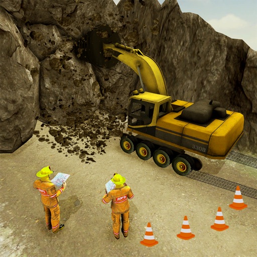 Highway Tunnel Construction 3D icon