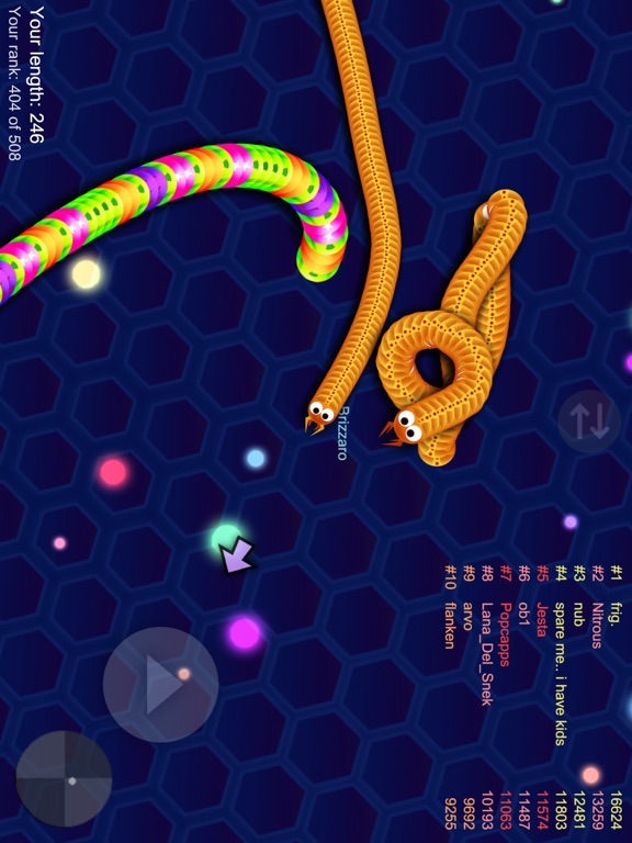 Скачать игру Glowing Snake King Online Game