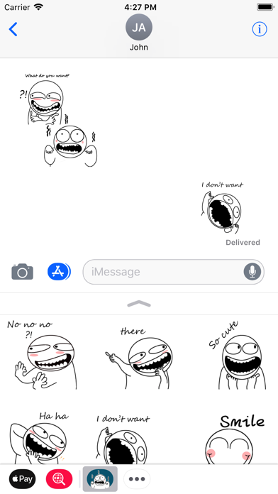 Screenshot #3 pour Face Reactions Stickers