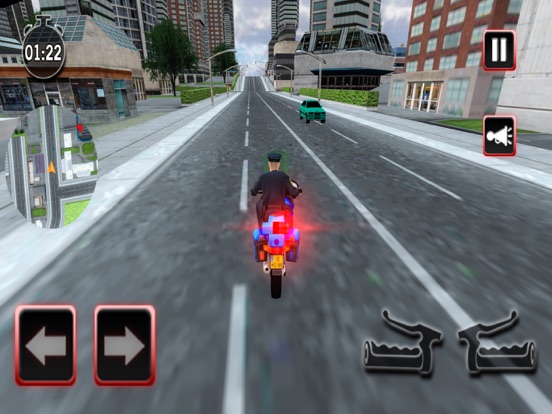 Traffic Cop Motorbike Rider 3D iPad screenshot