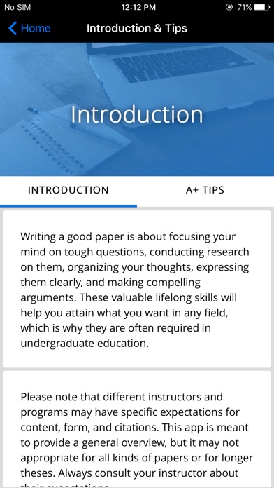 A+ Paper Guide screenshot 2