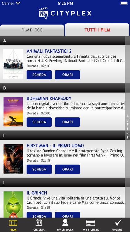 Webtic MyCityplex Cinema