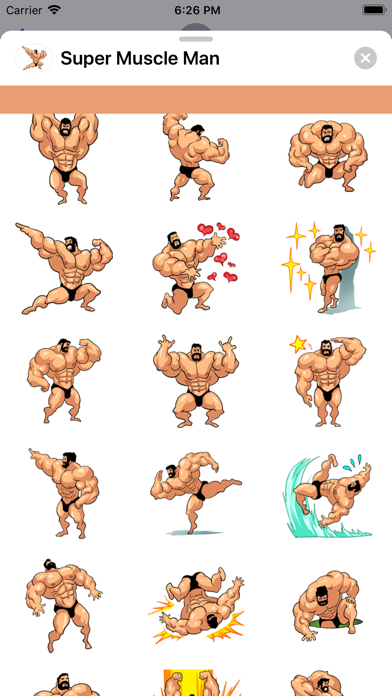 Super Muscle Man Stickers screenshot 2