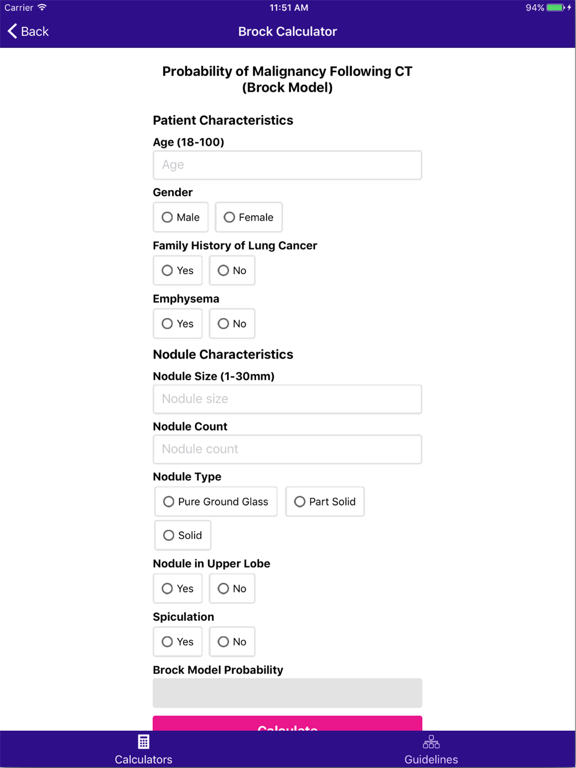 Screenshot #6 pour Pulmonary Nodule Risk