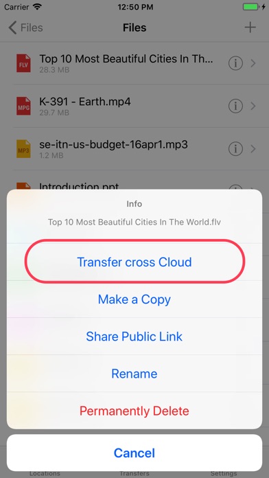 MultiCloud - Cloud Transfer screenshot 2