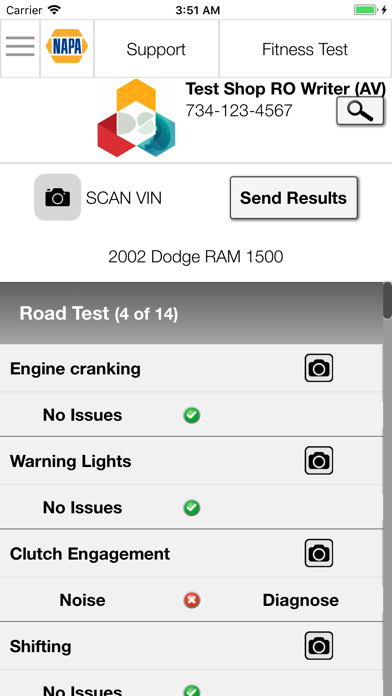 NAPA Digital Inspections screenshot 2