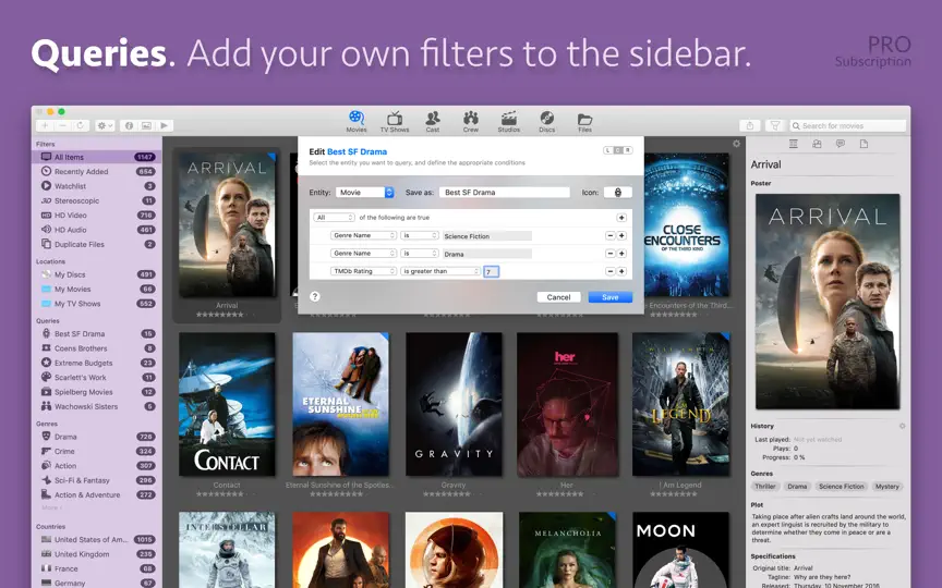 Screenshot von Movie Explorer auf dem iPhone 6