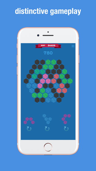 Screenshot #1 pour Hexagon Match Geometry Puzzle