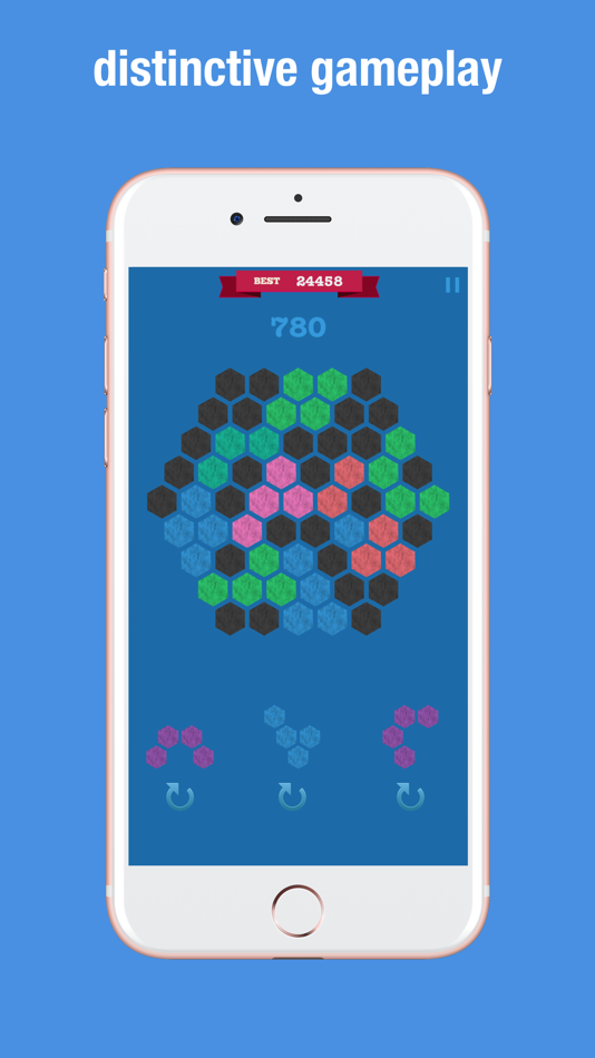 #1. Hexagon Match Geometry Puzzle (iOS) 由: 朝 姜