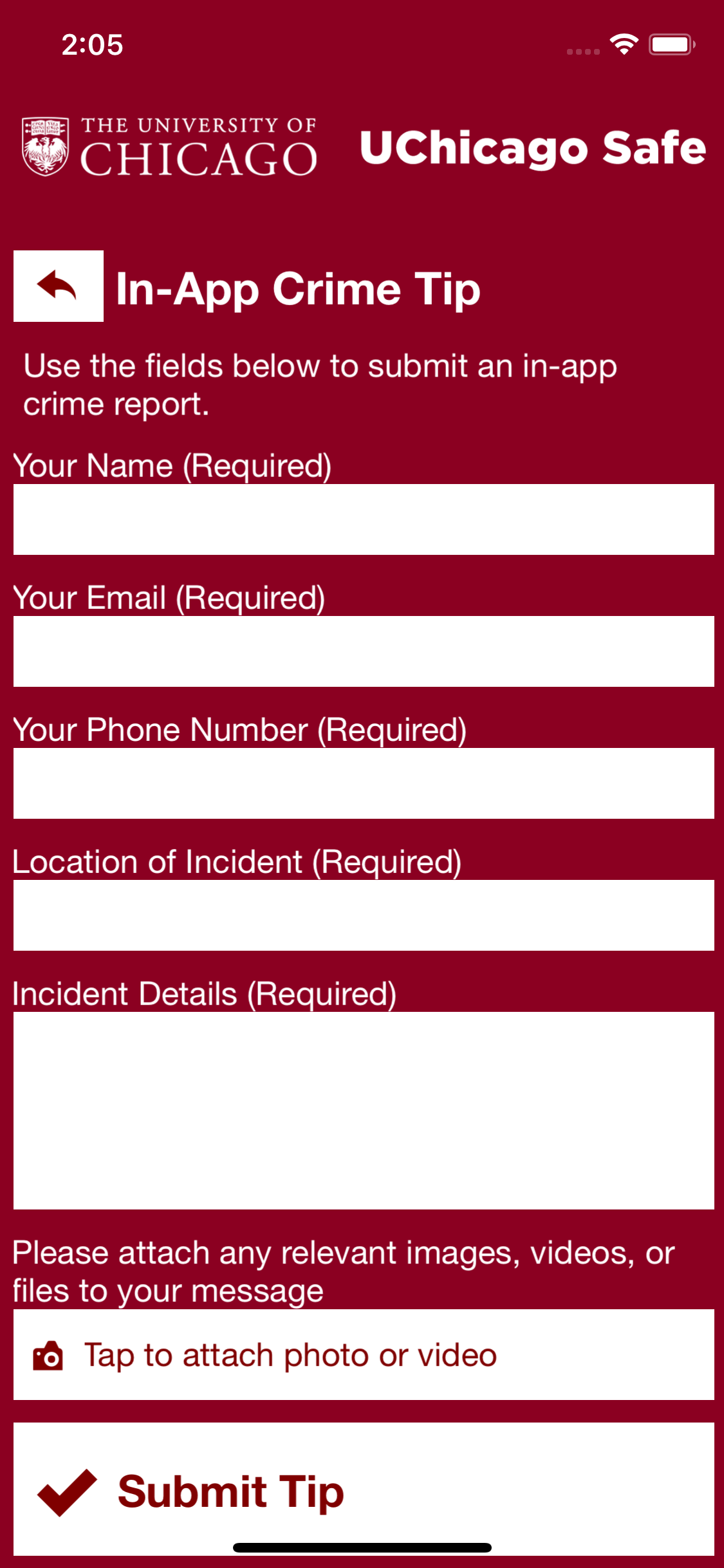 UChicago Safe screenshot 3