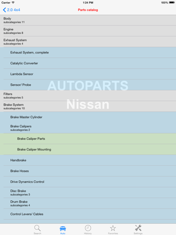 Скриншот из Autoparts for Nissan