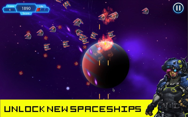 Screenshot #1 pour Space Shooter: Fun Arcade Game