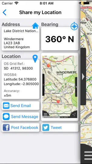 Screenshot von Lake District Maps Offline auf dem iPhone 8