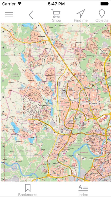 Vilnus. City plan.