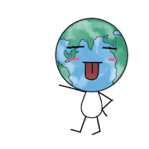 The Blue Earth Emoji Sticker