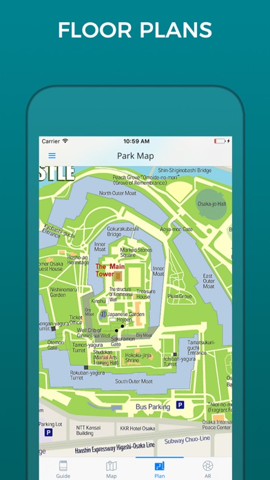 Osaka Castle Guide and Maps screenshot 2